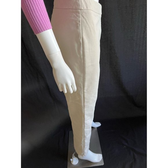Chapter Club Women's Pants Beige Cotton Trousers Zip Size 10 - Picture 3 of 6